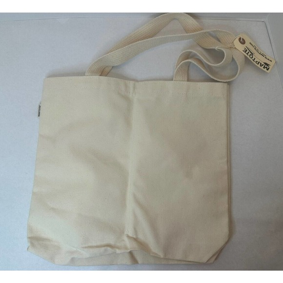 Maptote Napa Valley CA Double Wine Bottle Two Compartment Tote Bag Made in USA - Picture 5 of 12